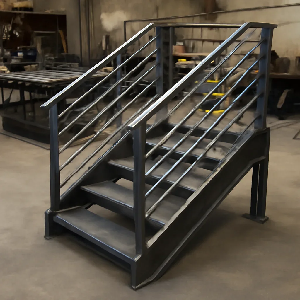 Custom fabricated metalwork related to commercial railings & stairs