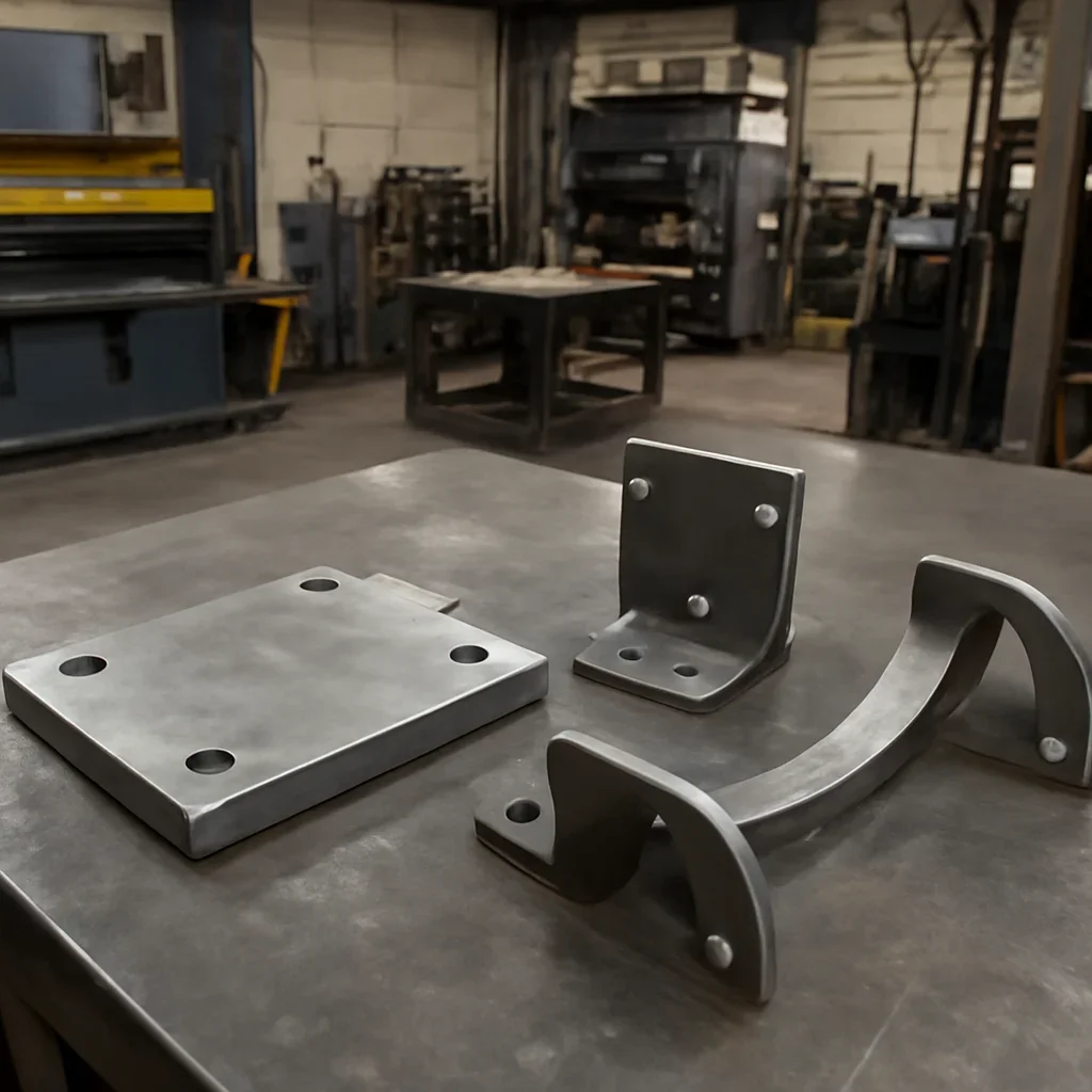 Custom fabricated metalwork related to case studies