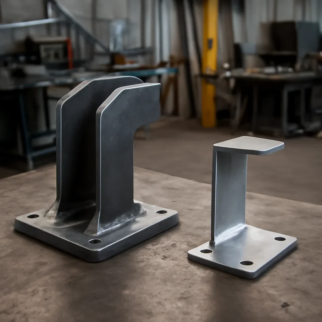 Custom fabricated metalwork related to custom fabrication vs off-the-shelf
