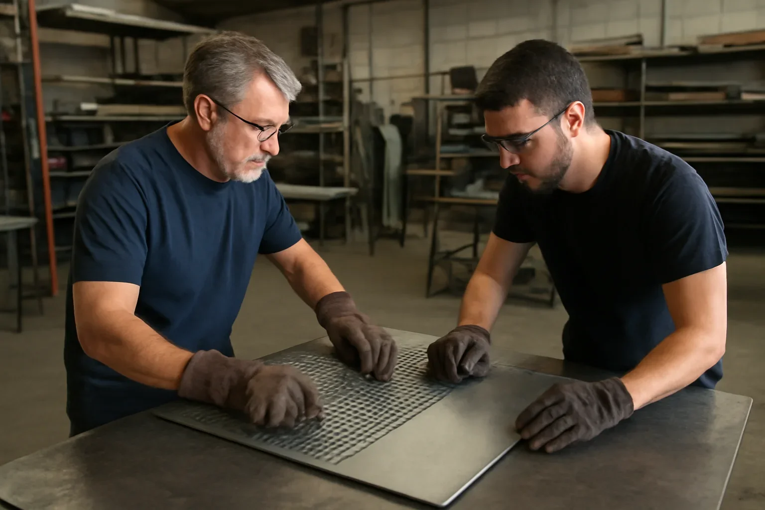 Sheet Metal vs Plate Fabrication project planning at a custom metal fabrication shop