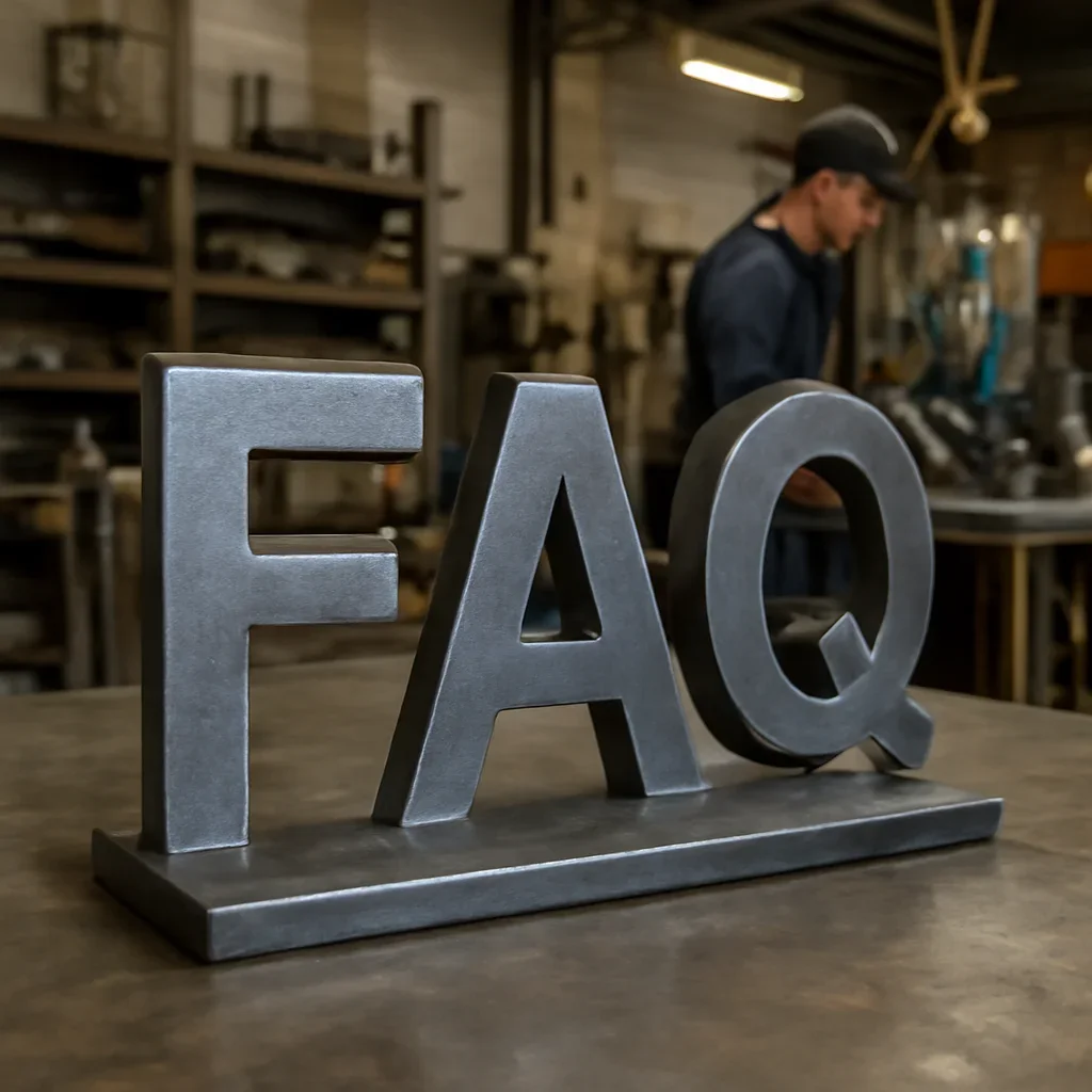 Custom fabricated metalwork related to faq