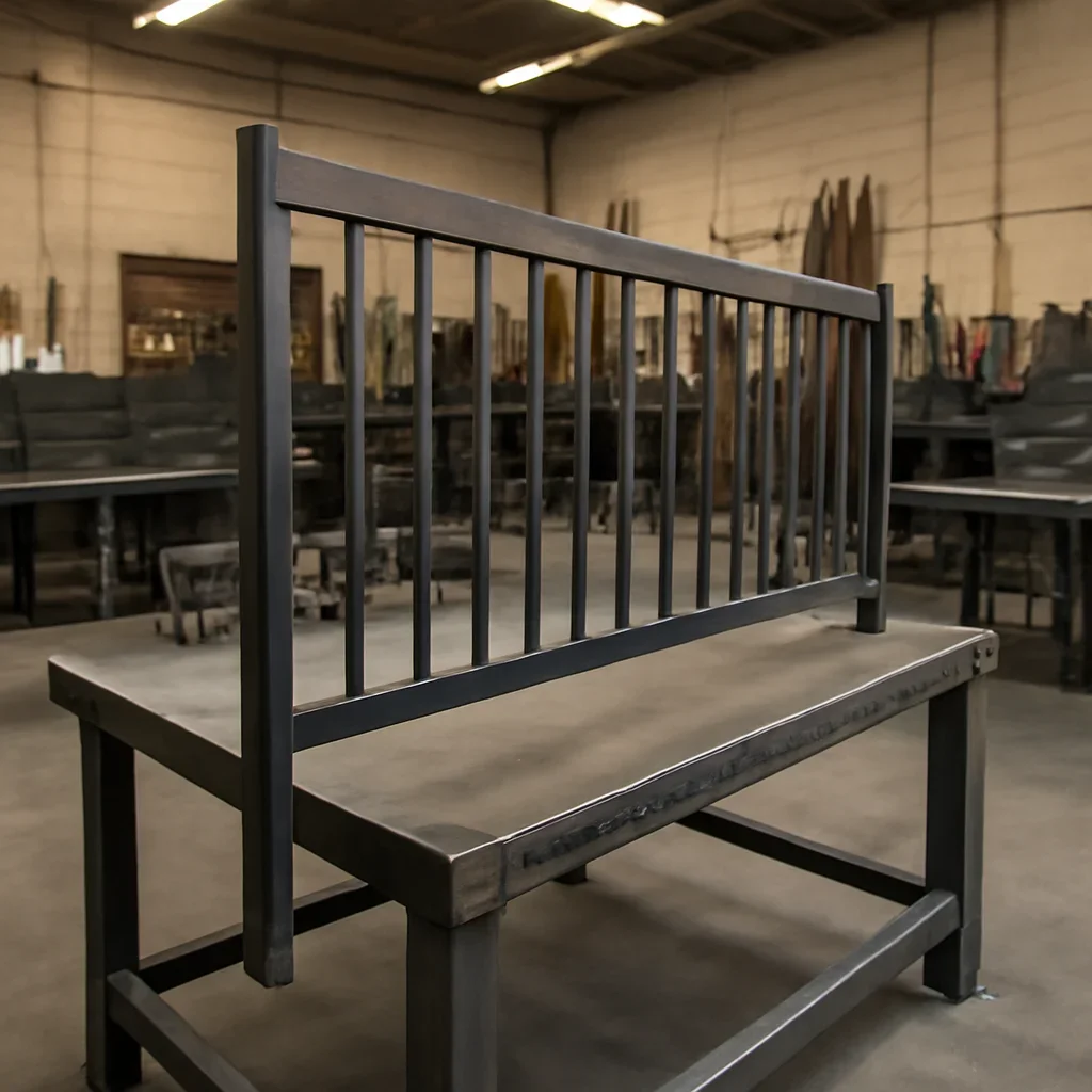 Custom fabricated metalwork related to gallery