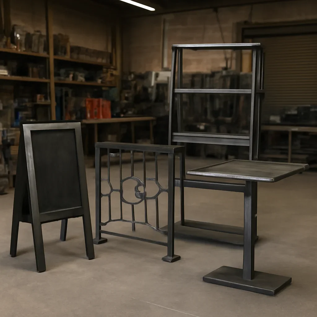 Custom fabricated metalwork related to retail & hospitality