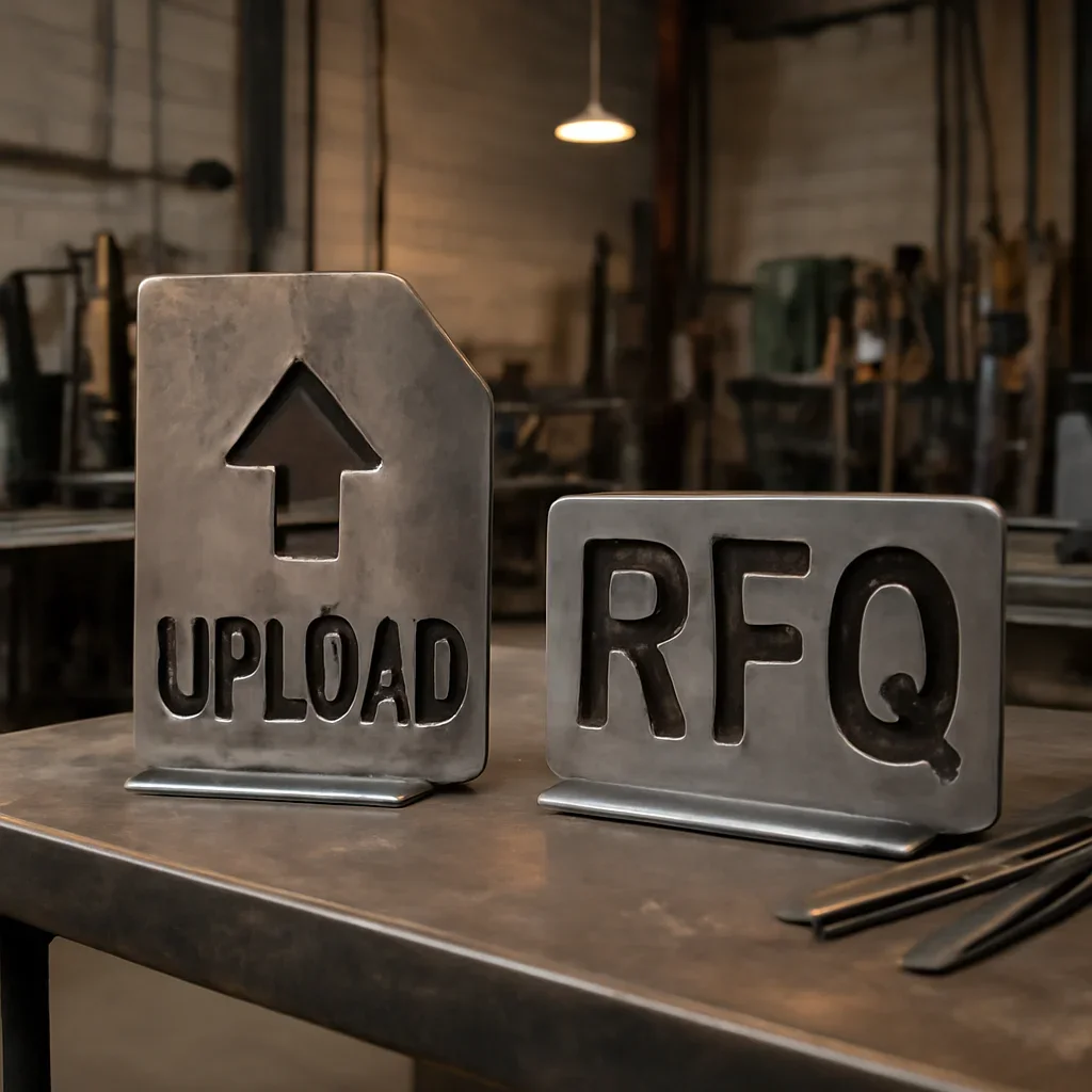 Custom fabricated metalwork related to file upload & rfq
