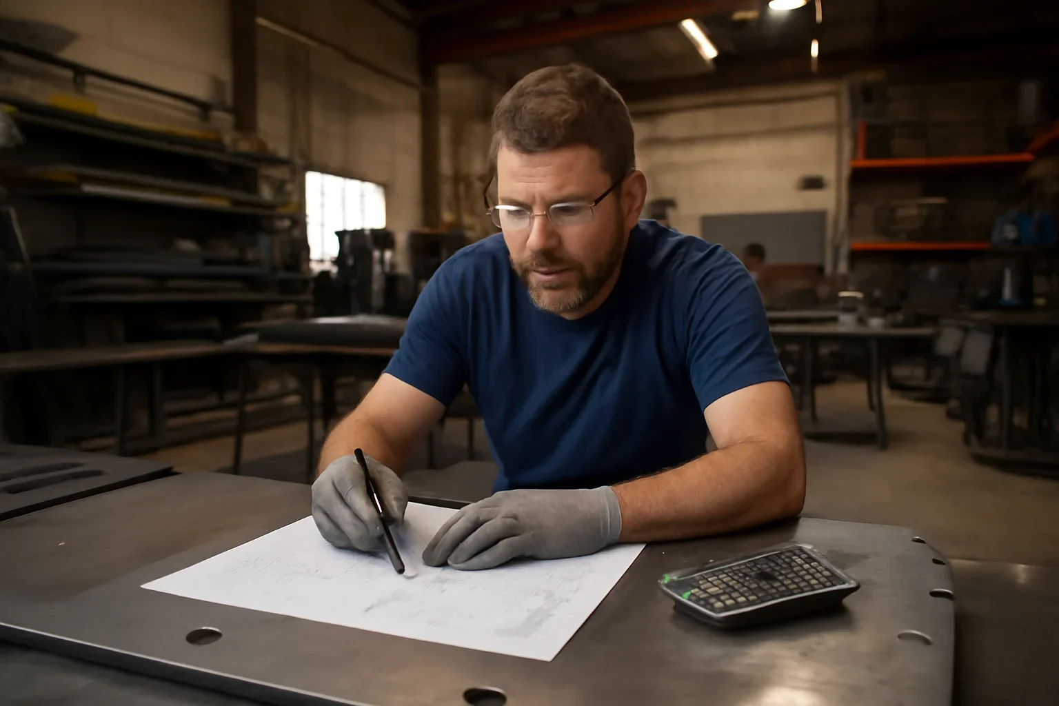 Integrations project planning at a custom metal fabrication shop