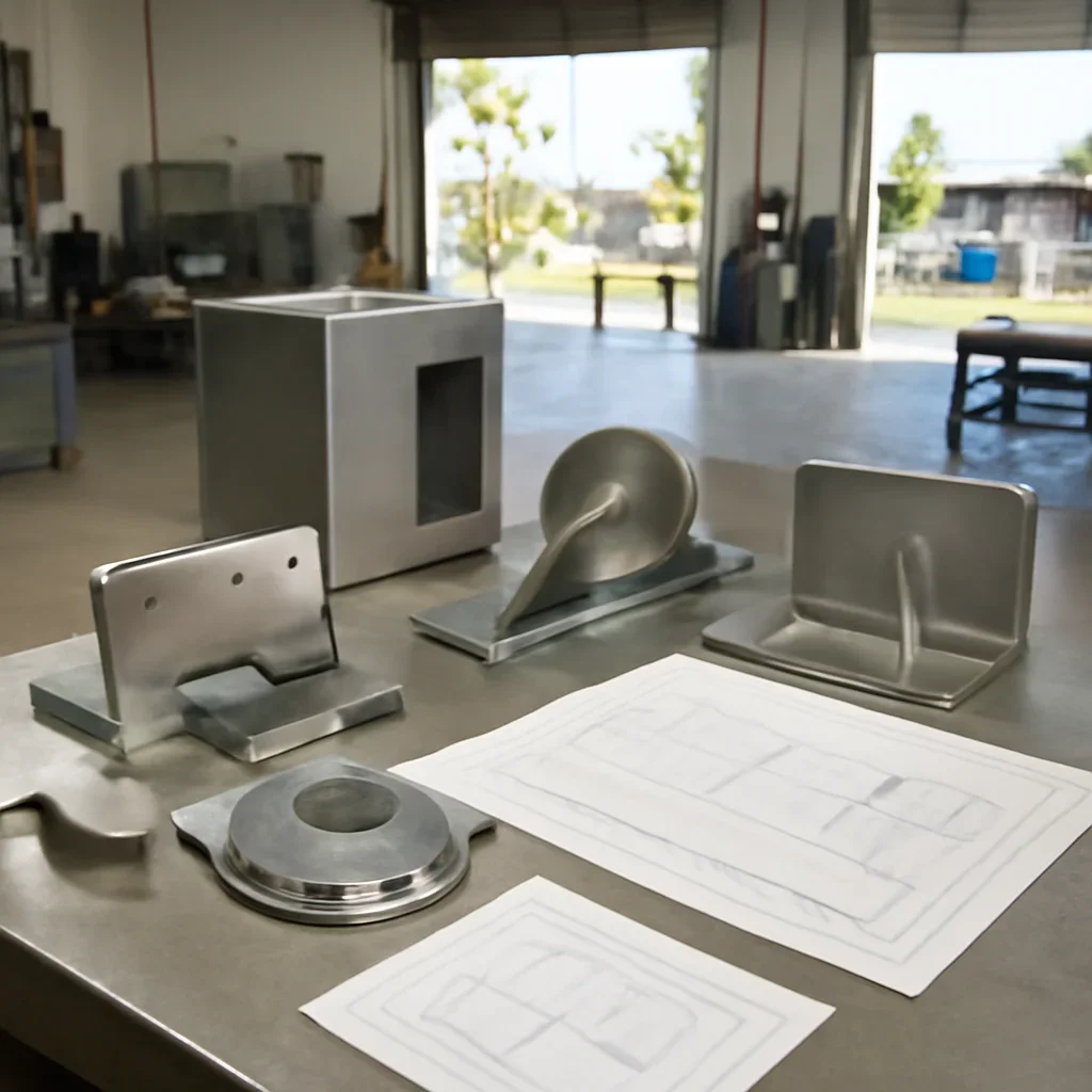 Fabricated metal components prepared for a San Fernando Valley project