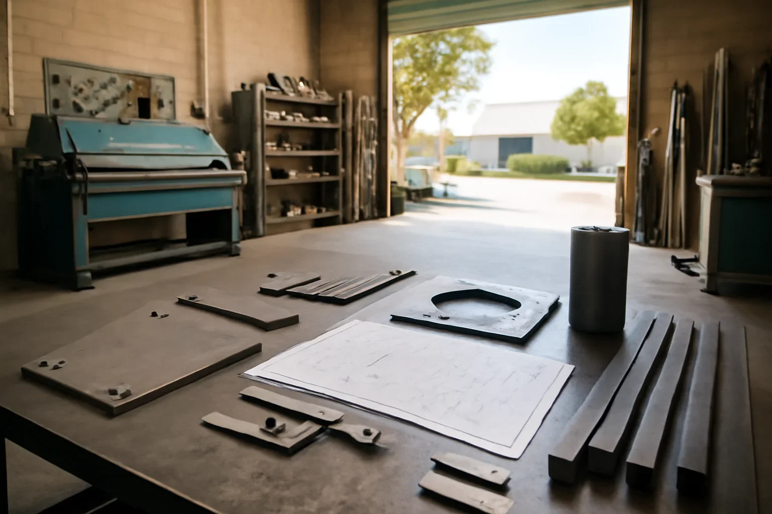 Custom metal fabrication workspace serving Santa Clarita, CA