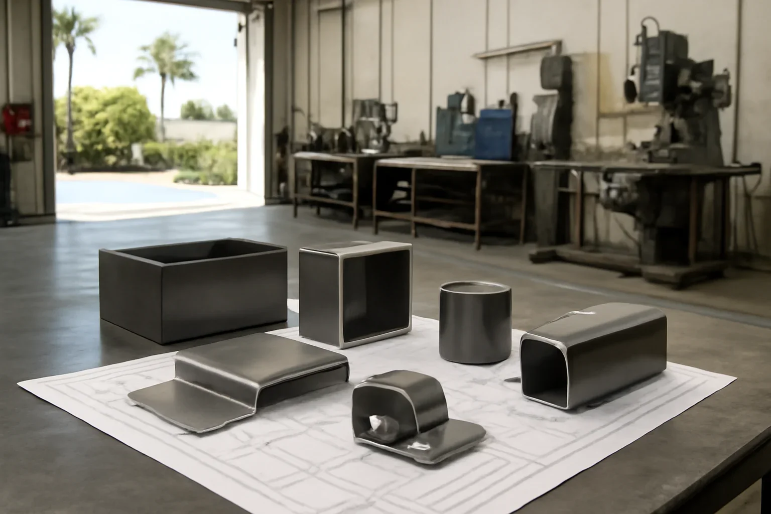 Custom metal fabrication workspace serving Stevenson Ranch, CA
