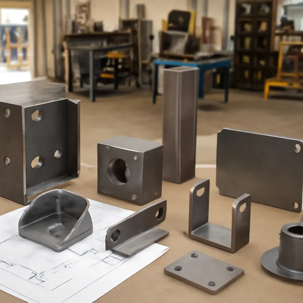 Fabricated metal components prepared for a Valencia, CA project