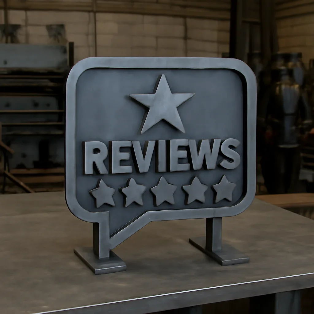 Custom fabricated metalwork related to reviews