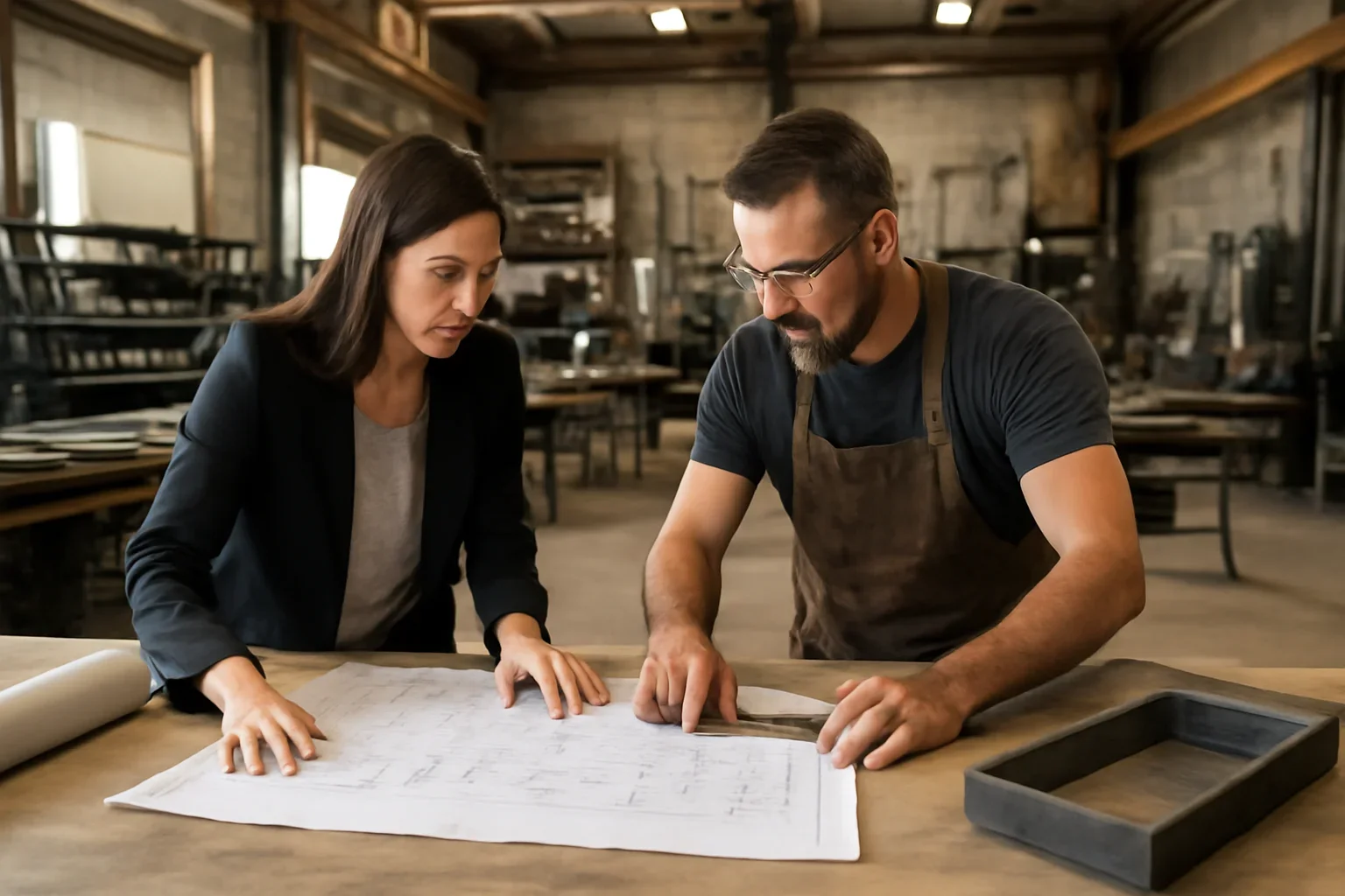 For Architects & Designers project planning at a custom metal fabrication shop