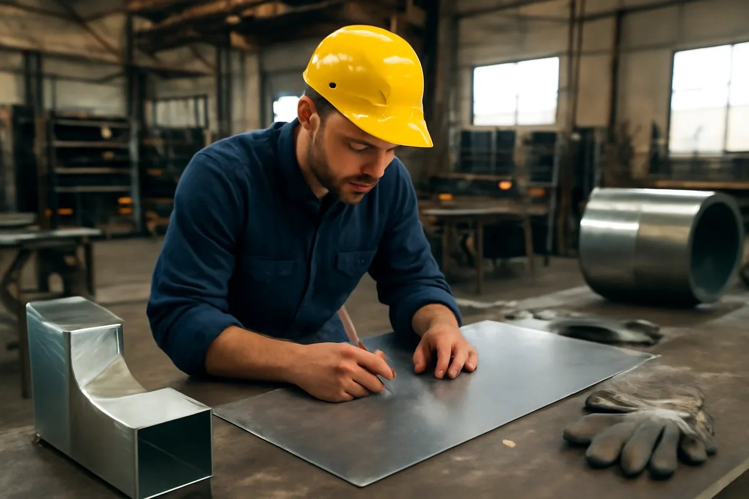 For HVAC & Mechanical Contractors project planning at a custom metal fabrication shop