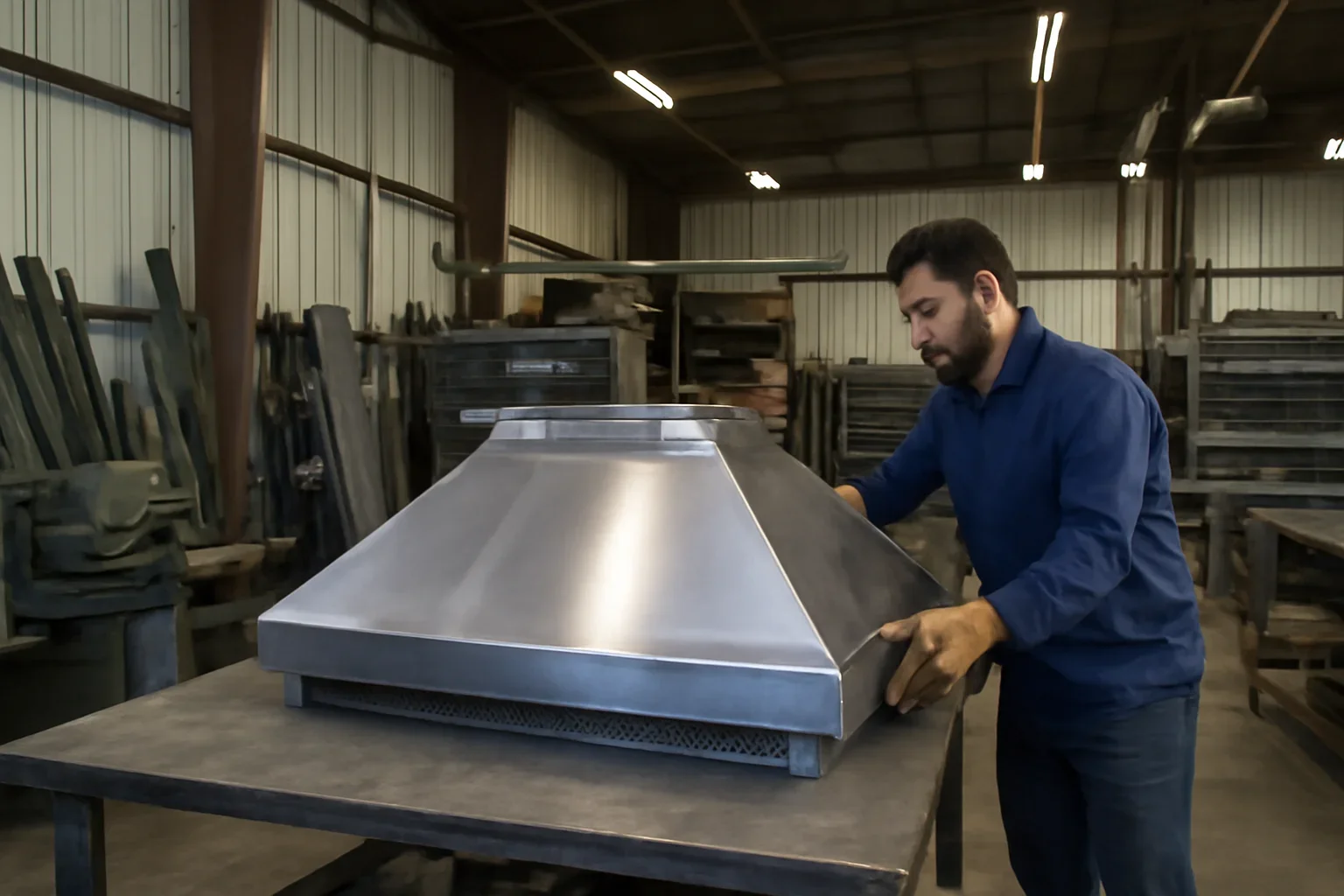For Restaurants & Commercial Kitchens project planning at a custom metal fabrication shop