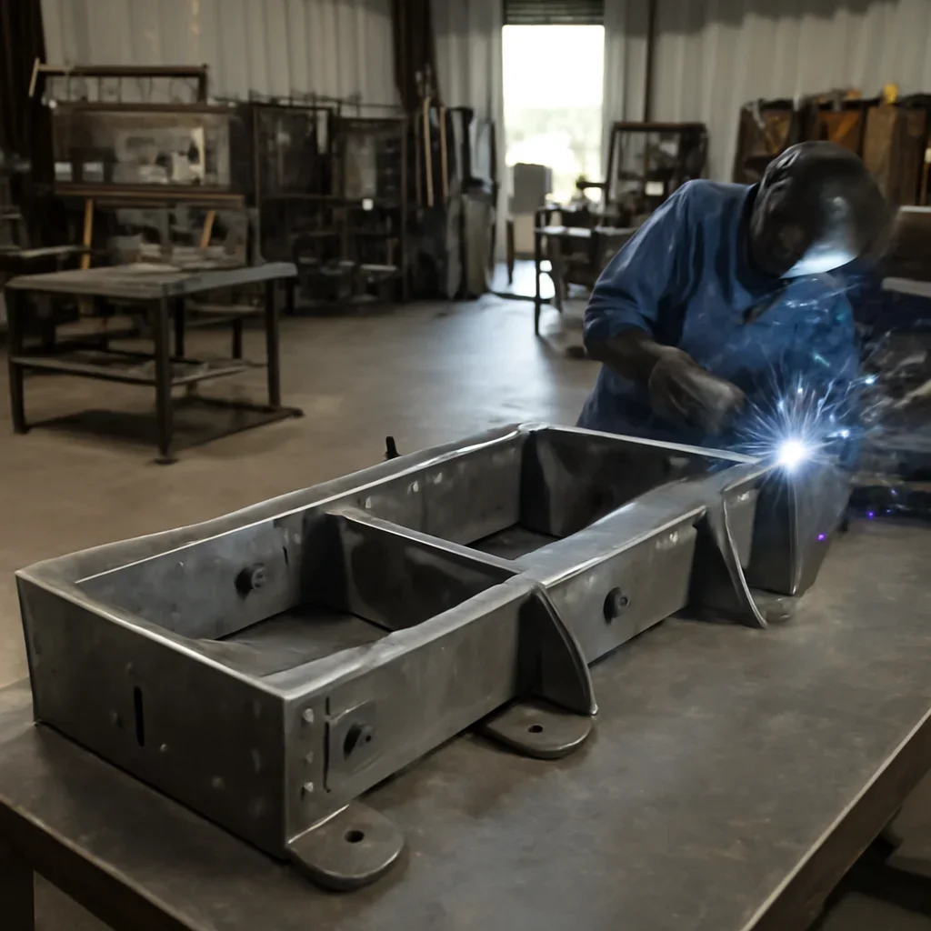 Custom fabricated metalwork related to prototype & small-batch work