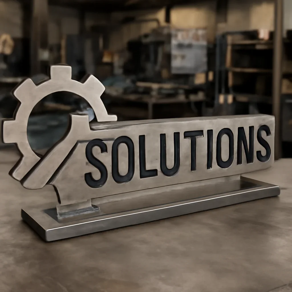 Custom fabricated metalwork related to solutions