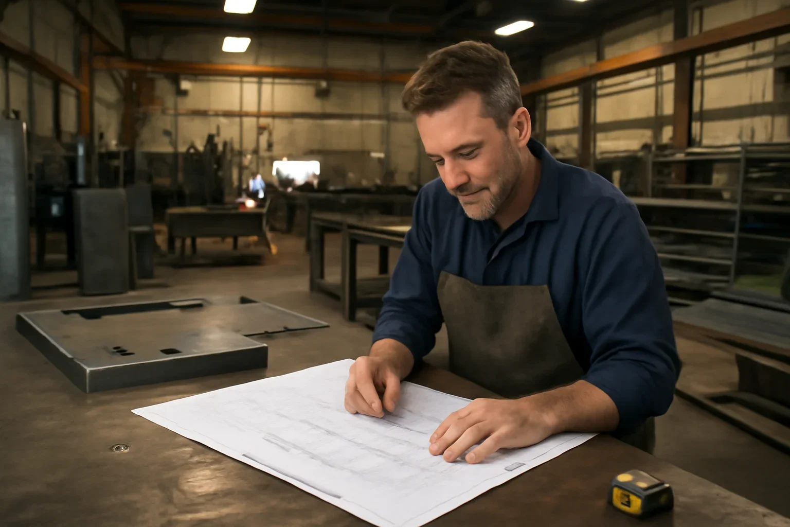Lead Times project planning at a custom metal fabrication shop