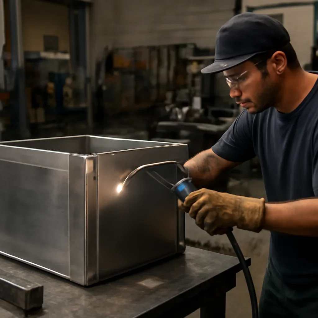 Detailed fabrication work related to material guide